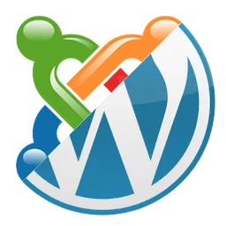 The Joomla and WordPress logos